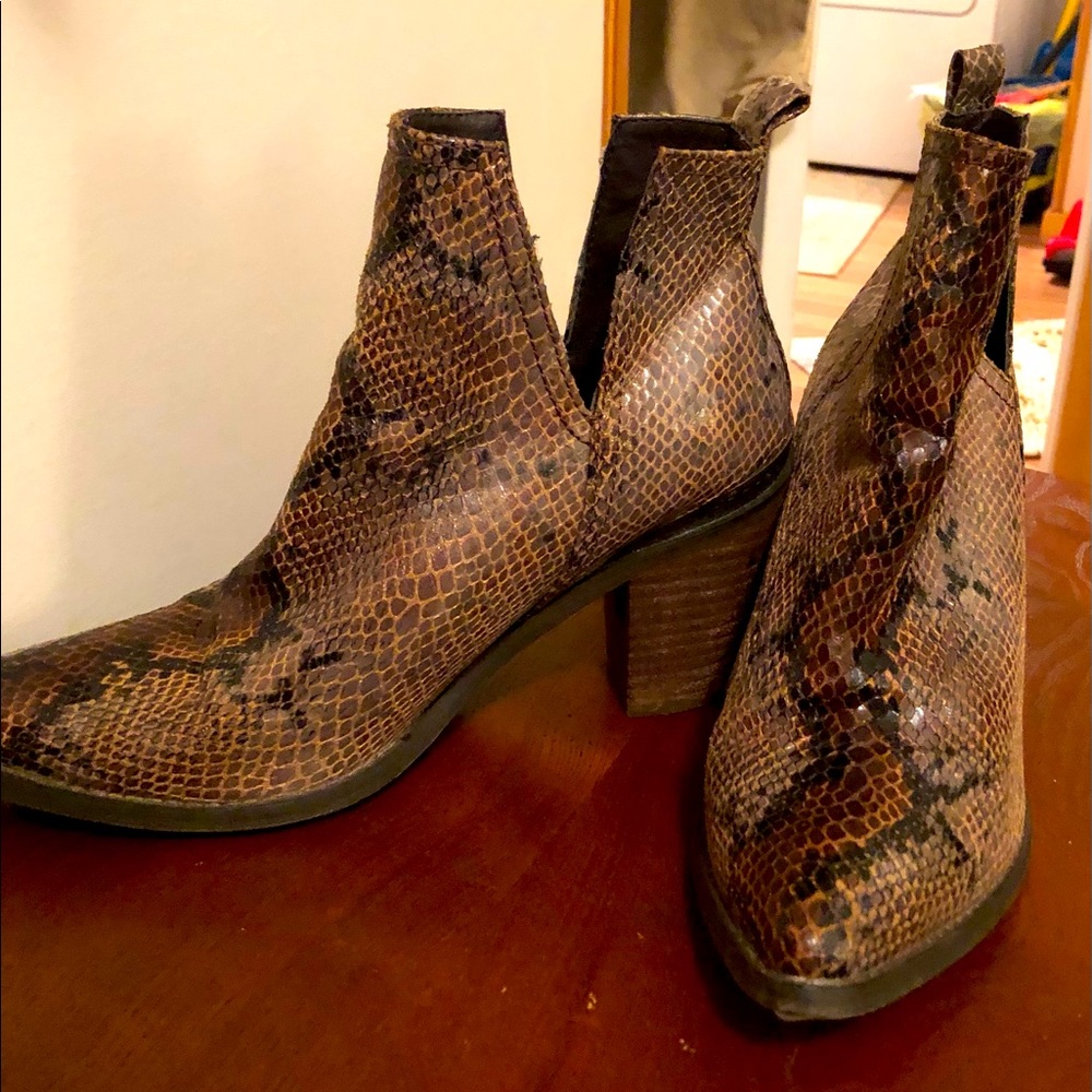 Snakeskin boots